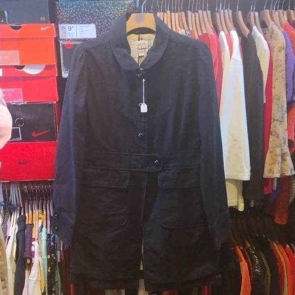 ROXY Jean Jacket Women's Large Black - Picture 4 of 6